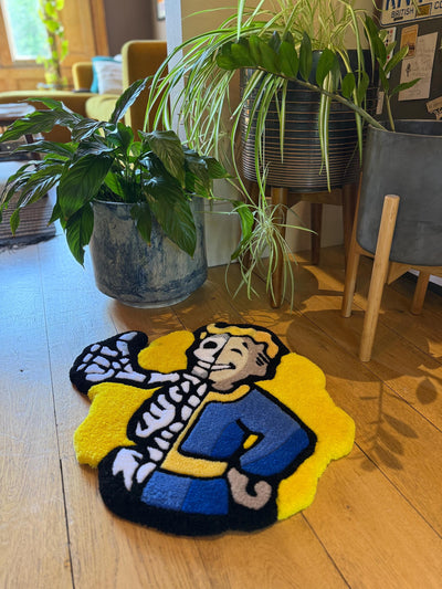 Fallout Vault-Boy Skeleton Rug