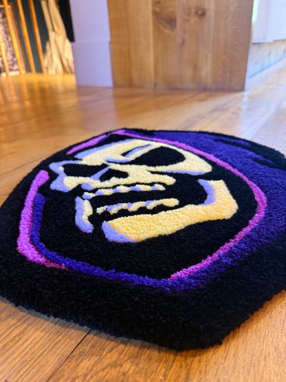 Skeletor Tufted Rug – Gothic Pop Culture Rug Handmade UK | Mint Tufts
