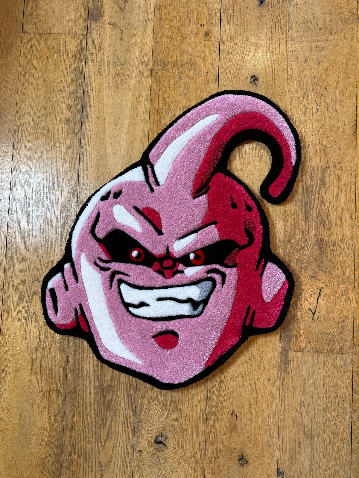 Dragon Ball Kid Buu Rug – Anime Tufted Rug Handmade UK | Mint Tufts