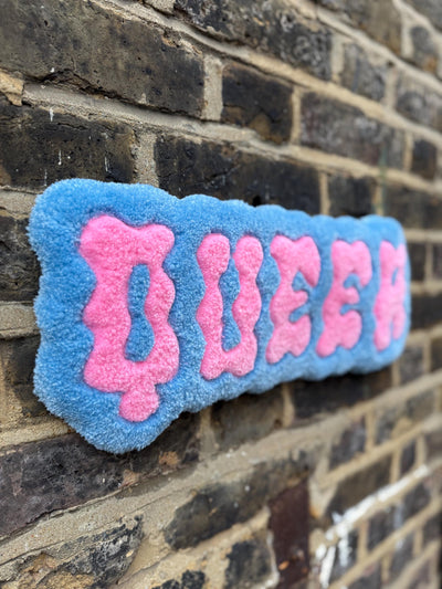 Queer Text: Hand Tufted Rug