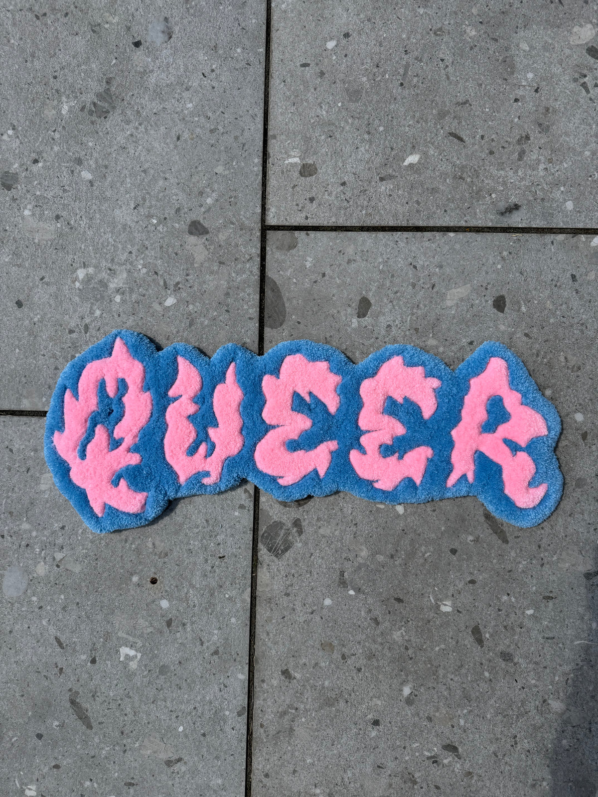 Queer: Hand Tufted Lettering Rug