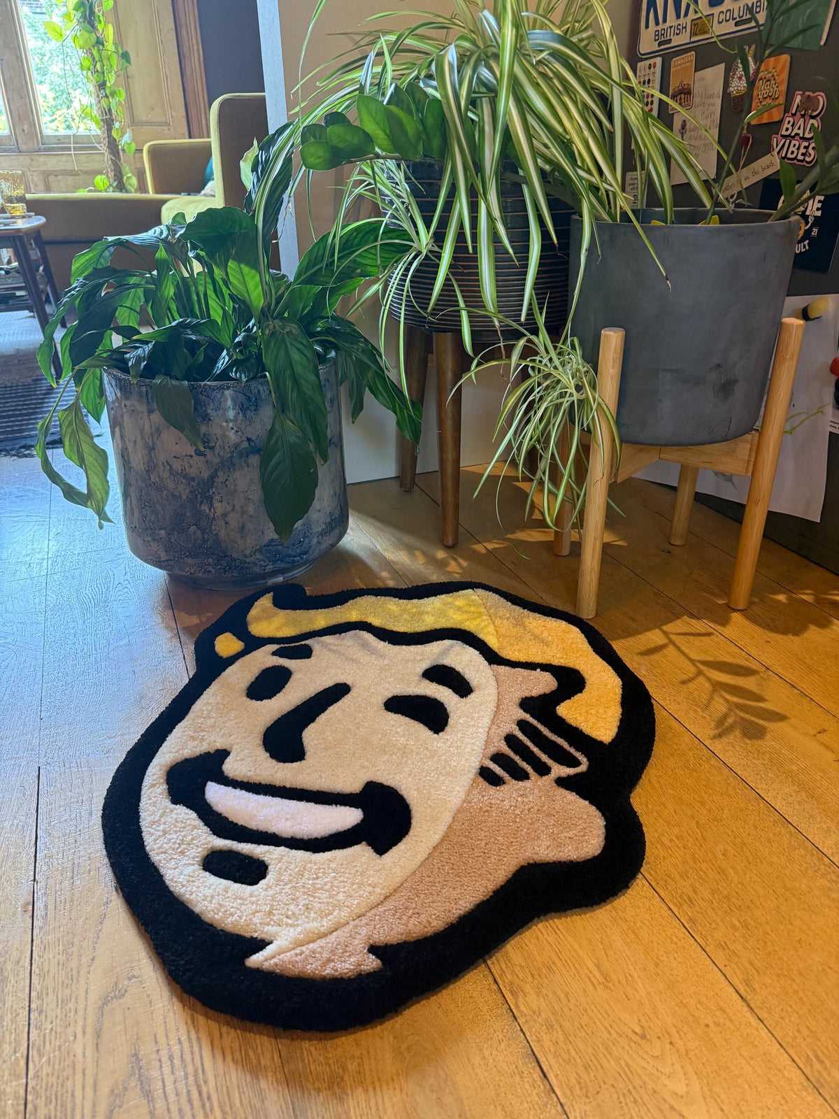 Fallout Vault Boy Rug – Gaming Tufted Rug Handmade in London | Mint Tufts