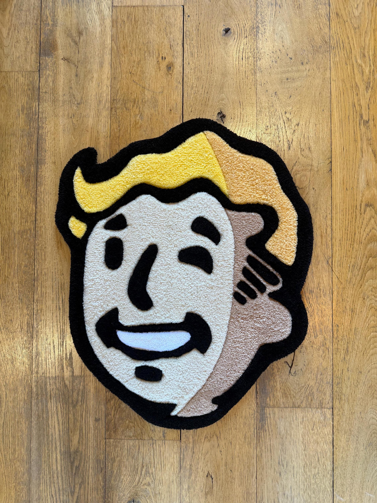Fallout Vault Boy Rug – Gaming Tufted Rug Handmade in London | Mint Tufts