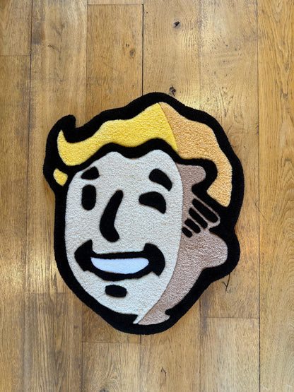 Fallout Vault Boy Rug – Gaming Tufted Rug Handmade in London | Mint Tufts