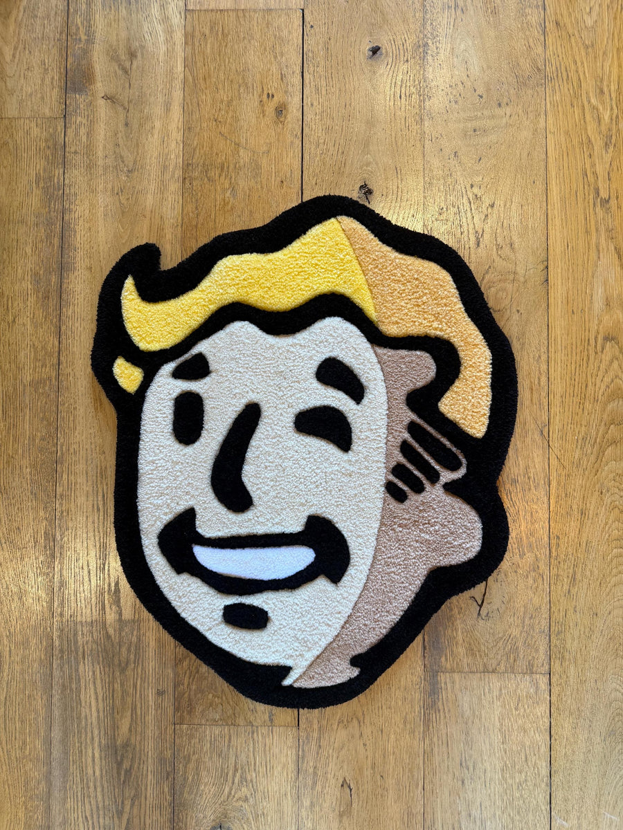 Fallout Vault Boy Rug – Gaming Tufted Rug Handmade in London | Mint Tufts