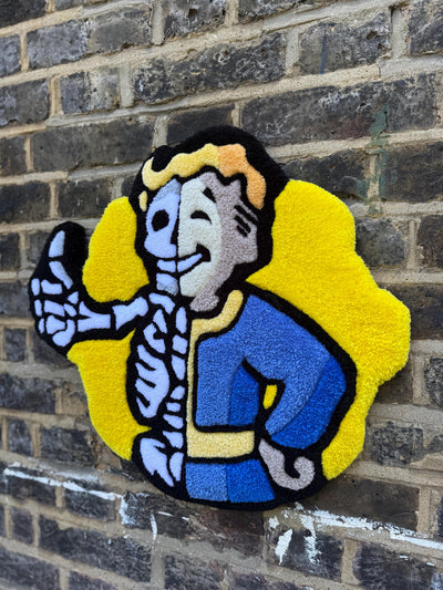 Fallout Vault-Boy Skeleton Rug