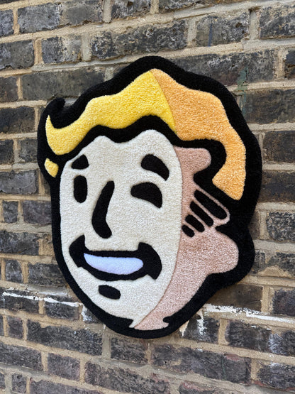 Fallout Vault Boy Rug – Gaming Tufted Rug Handmade in London | Mint Tufts