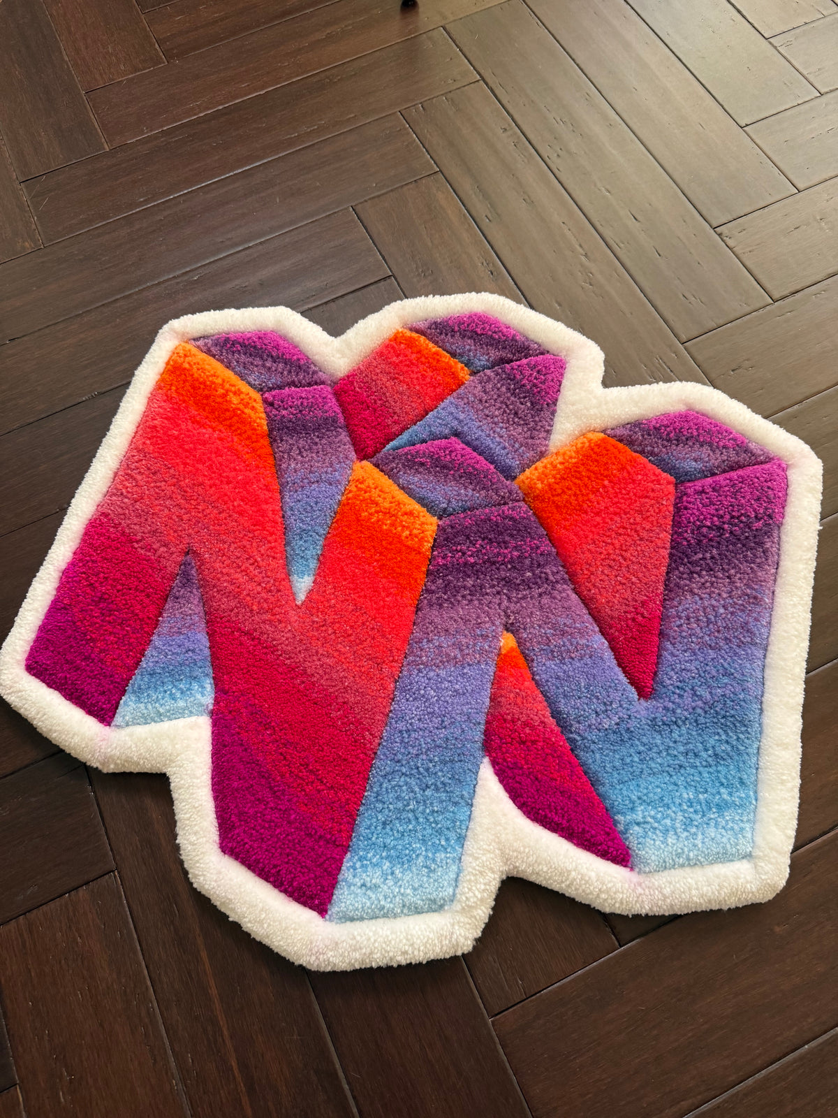 N64 Vaporwave Rug – Retro Gaming Tufted Rug Handmade | Mint Tufts