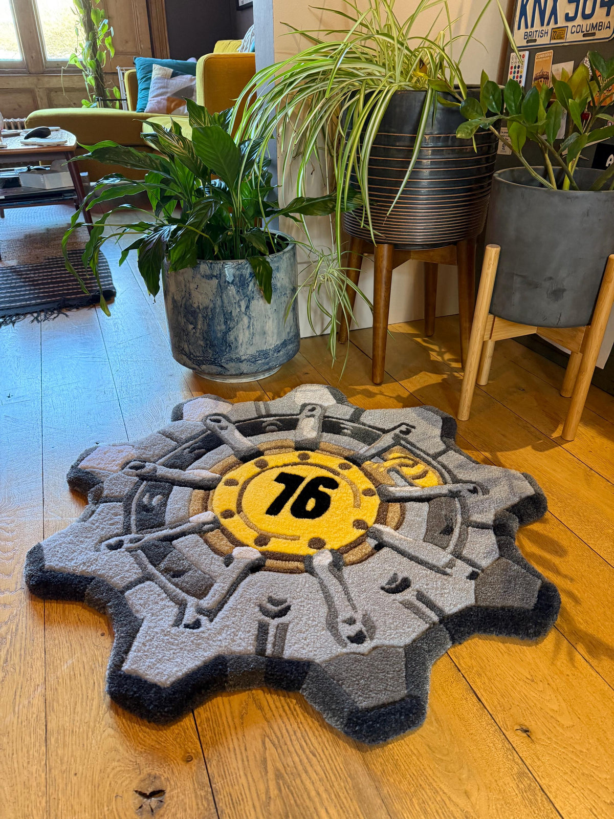 Personalized Vault Door Rug – Custom Fallout Tufted Rug | Mint Tufts