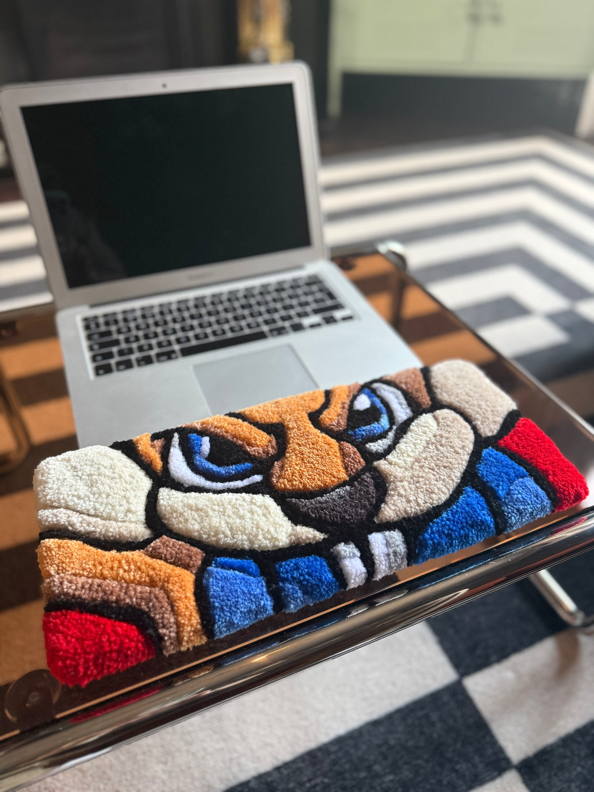 Custom Keyboard Rug – Personalized Tufted Keyboard Shaped Rug | Mint Tufts