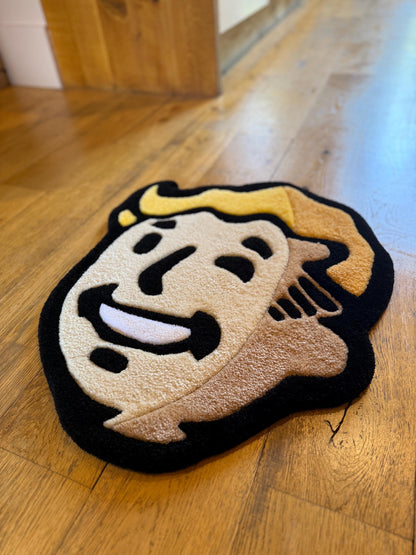 Fallout Vault Boy Rug – Gaming Tufted Rug Handmade in London | Mint Tufts