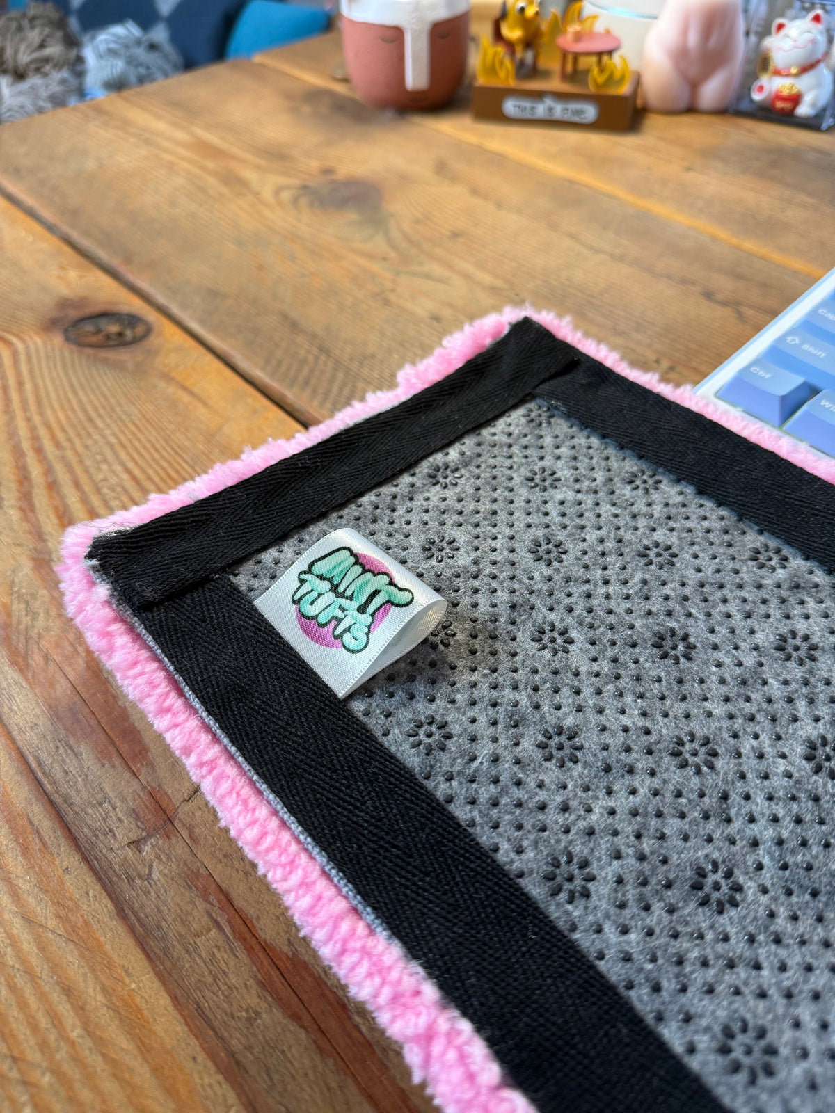 Kirby Keyboard Rug – Tufted Gaming Desk Rug Handmade UK | Mint Tufts