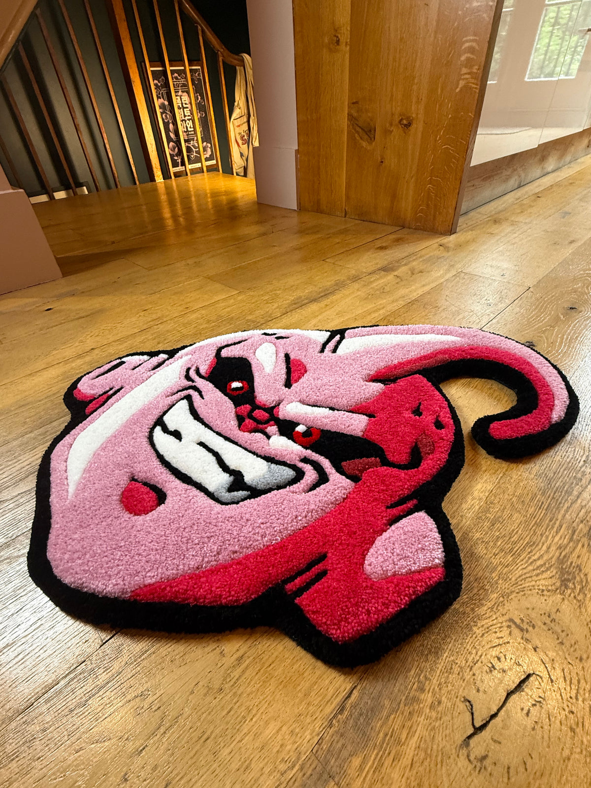 Dragon Ball Kid Buu Rug – Anime Tufted Rug Handmade UK | Mint Tufts