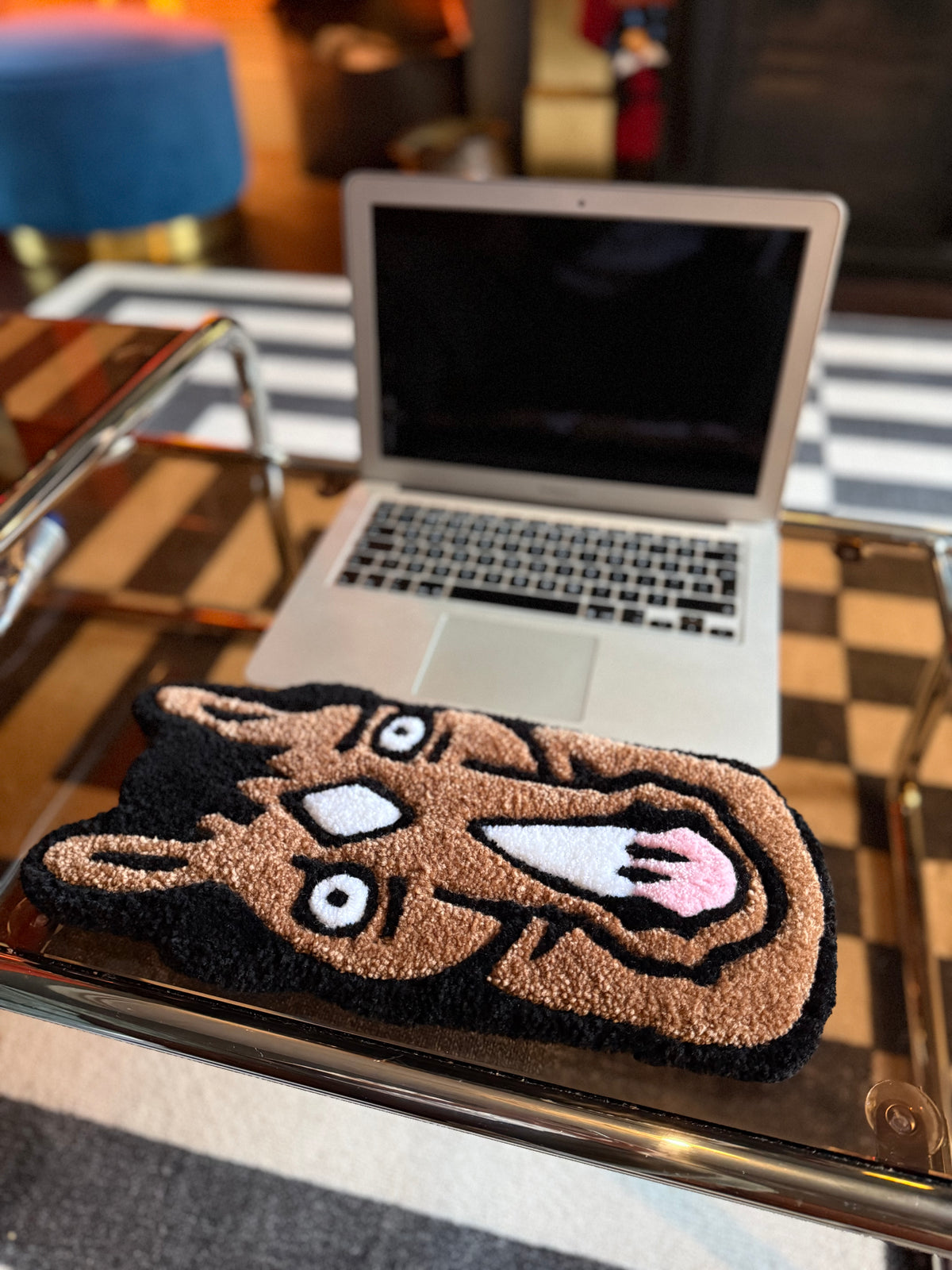 Custom Keyboard Rug – Personalized Tufted Keyboard Shaped Rug | Mint Tufts