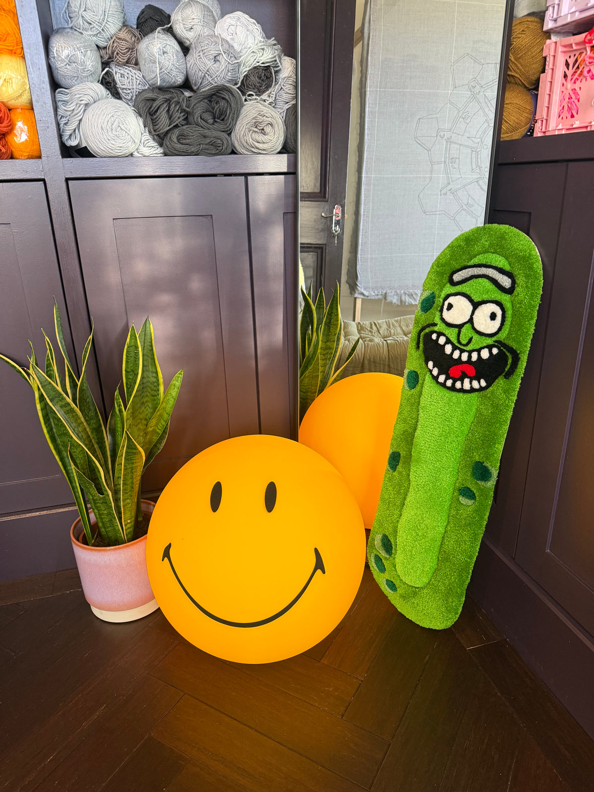 Pickle Rick Skateboard Rug