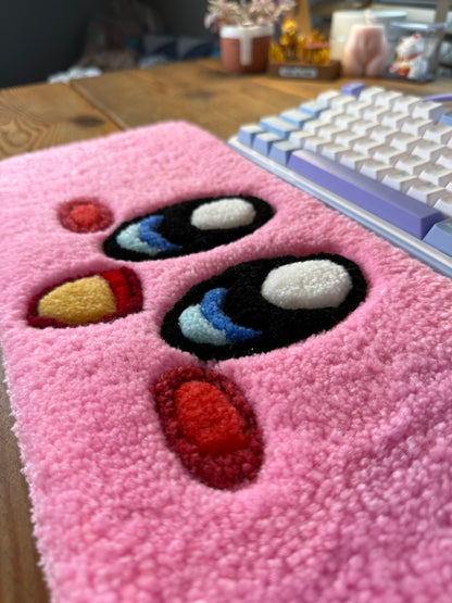 Kirby Keyboard Rug – Tufted Gaming Desk Rug Handmade UK | Mint Tufts