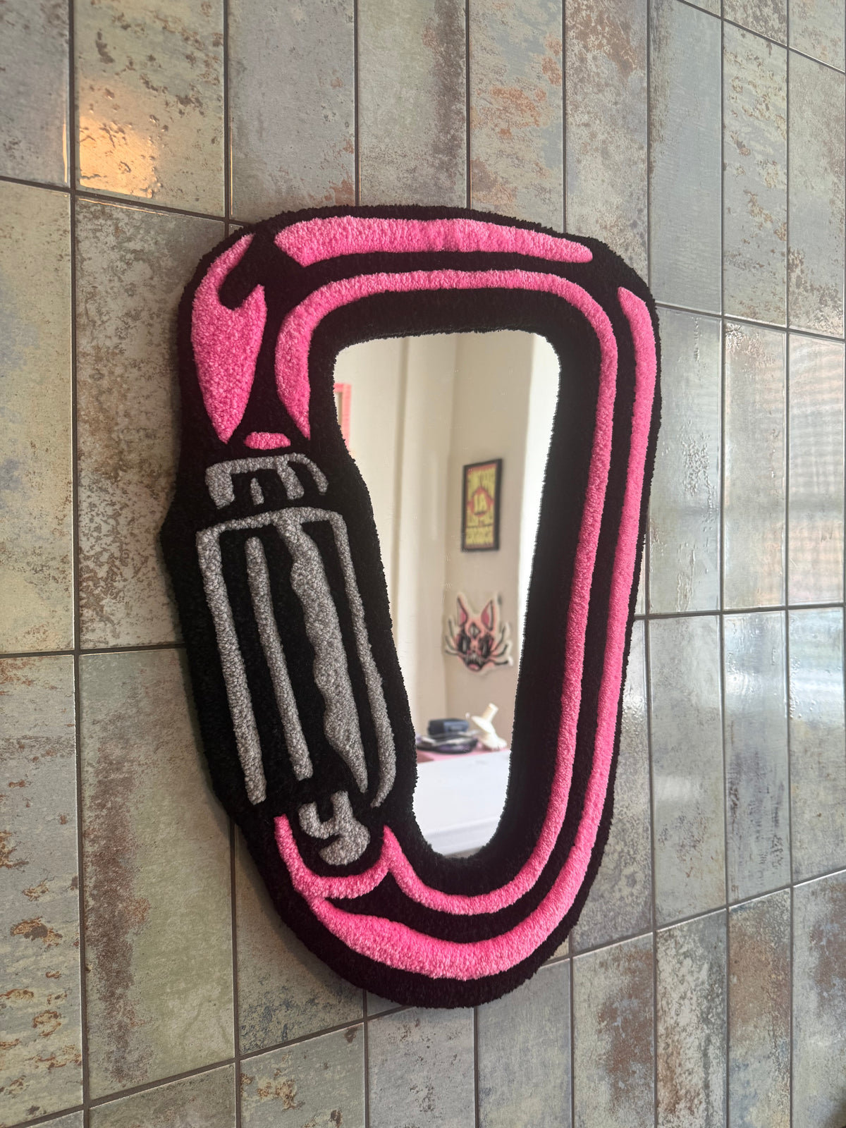 Carabiner Tufted Mirror