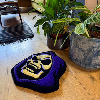 Skeletor Tufted Rug – Gothic Pop Culture Rug Handmade UK | Mint Tufts