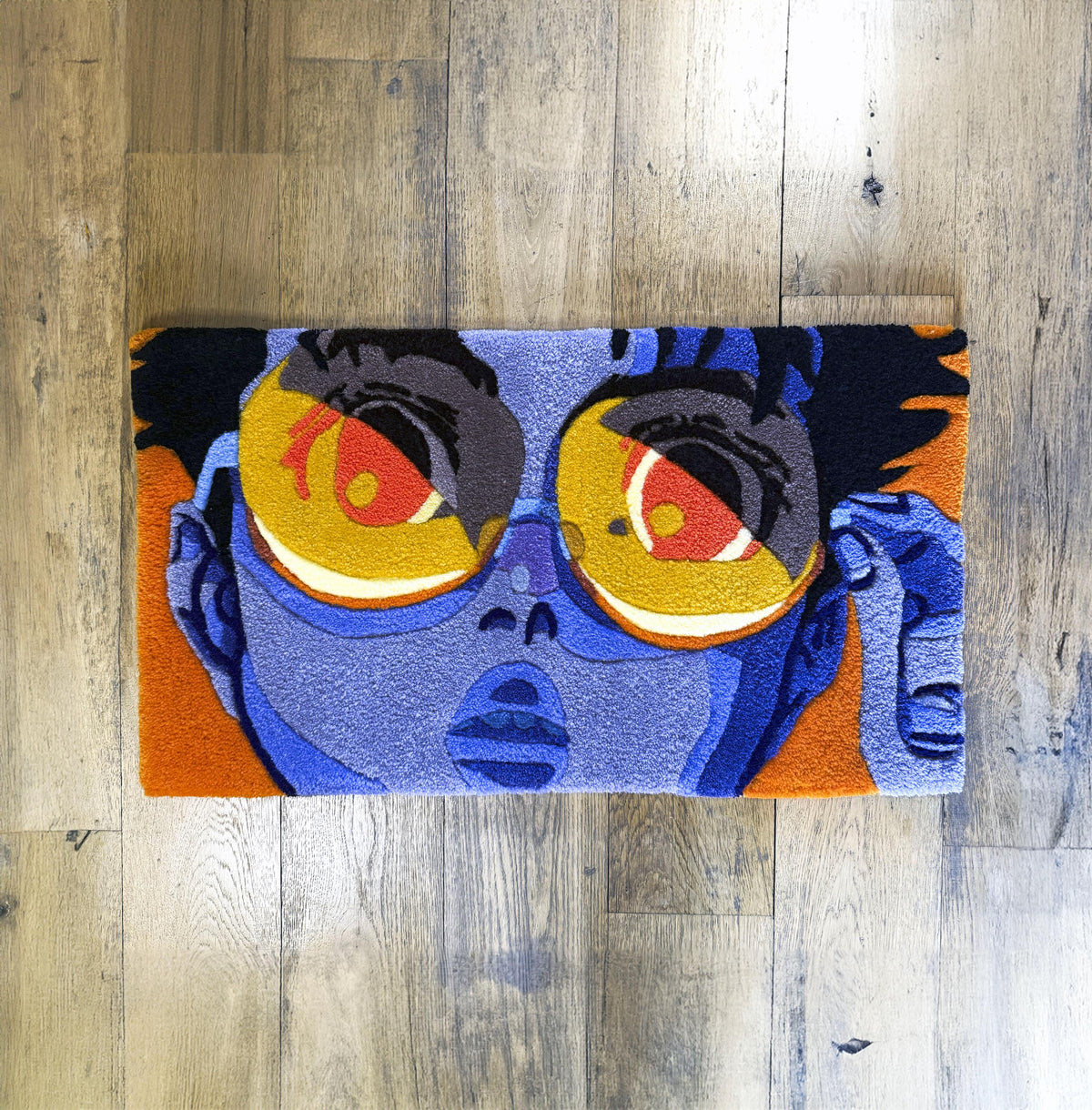 DanDaDan Okarun Rug – Anime Tufted Rug Handmade in London | Mint Tufts