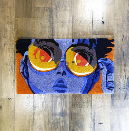 DanDaDan Okarun Rug – Anime Tufted Rug Handmade in London | Mint Tufts
