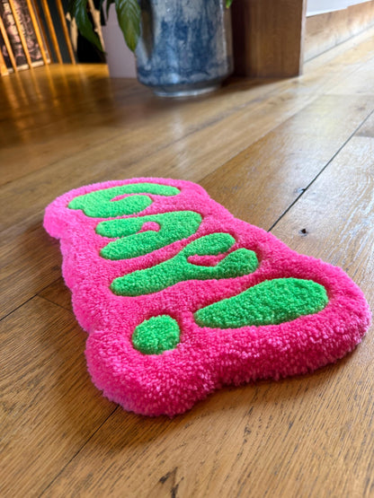 Gay! Tufted Rug – LGBTQ Pride Handmade Accent Rug | Mint Tufts