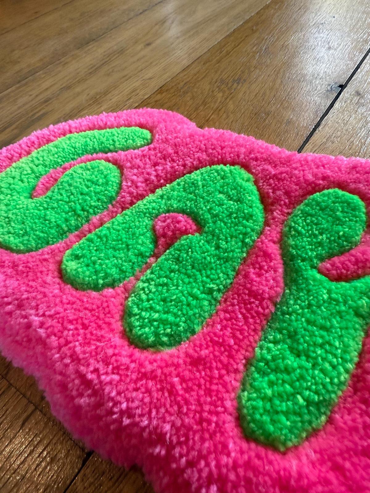 Gay! Tufted Rug – LGBTQ Pride Handmade Accent Rug | Mint Tufts