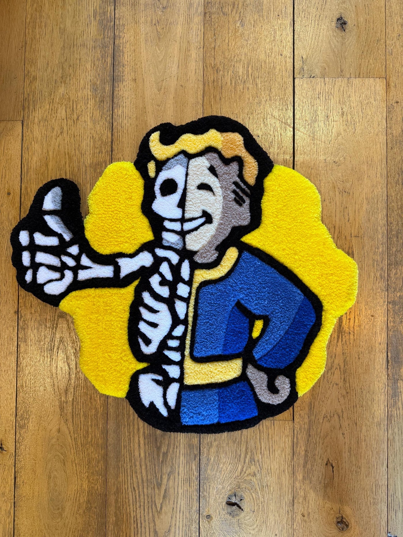 Fallout Vault-Boy Skeleton Rug