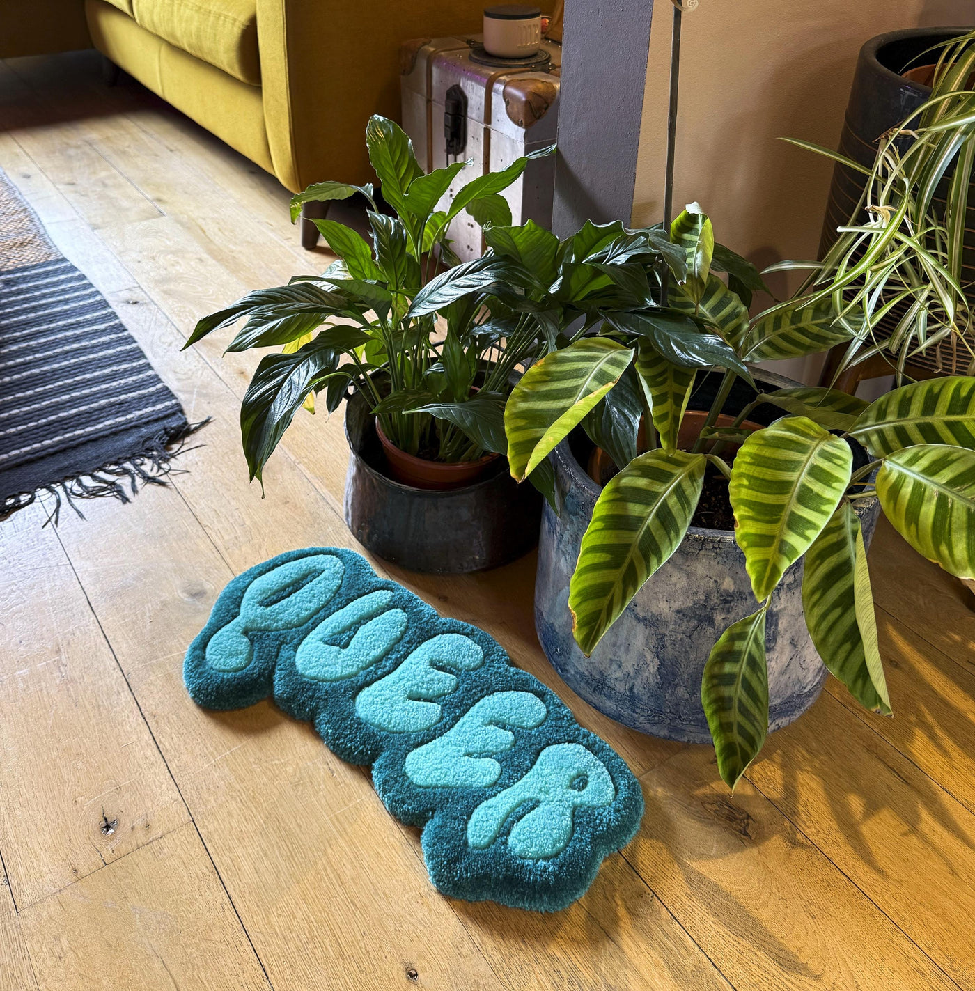 Personalized Text Rug