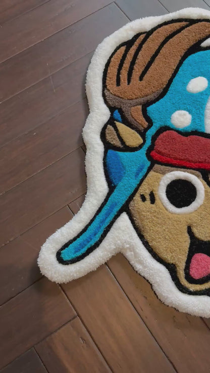 One Piece Chopper Rug – Anime Tufted Rug Handmade in London | Mint Tufts