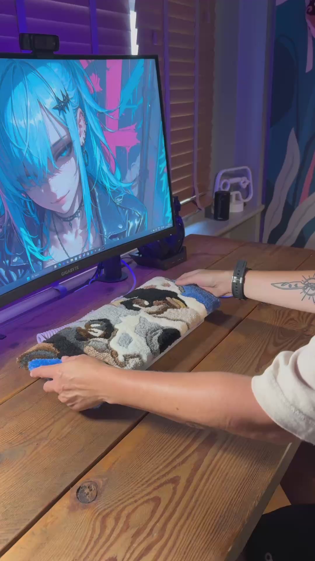 Personalized Tufted Keyboard Rug